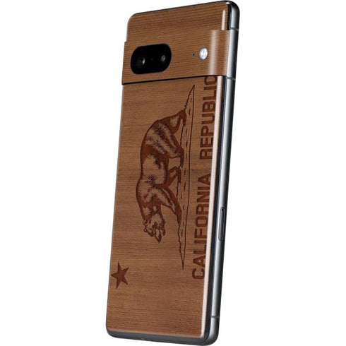 California Wood Flag Pixel Skins